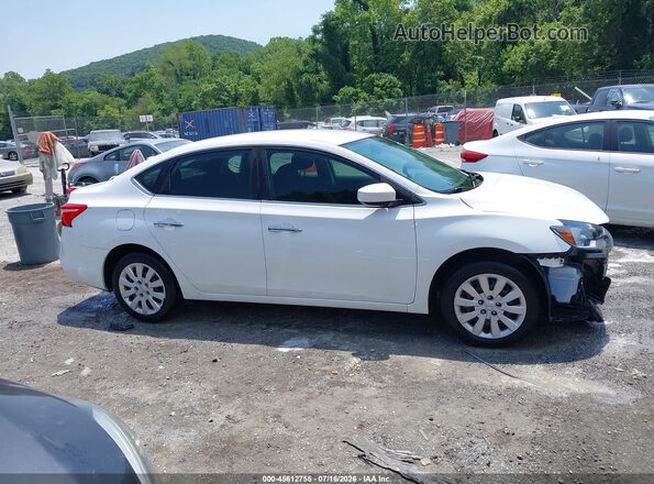 3N1AB7AP9KY384570 2019 NISSAN SENTRA White Vista interior trasera