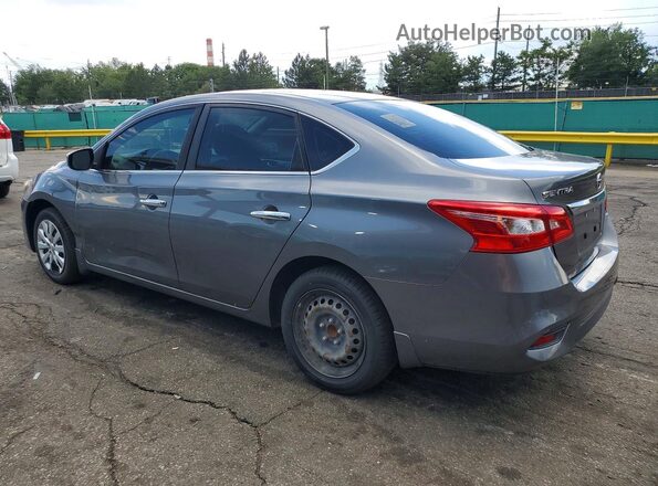 3N1AB7AP9KY384908 2019 NISSAN SENTRA Gray Trasero izquierdo