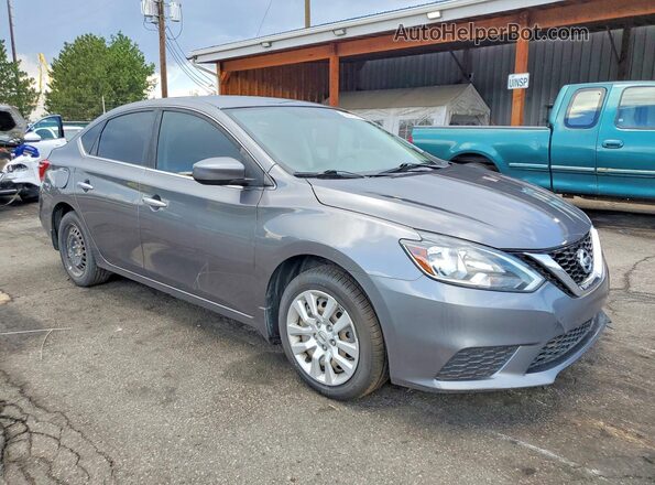 3N1AB7AP9KY384908 2019 NISSAN SENTRA Gray Delantero derecho