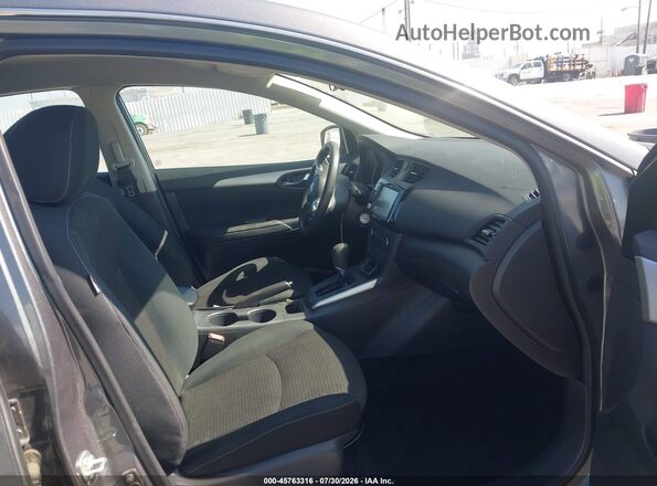 3N1AB7AP9KY390675 2019 NISSAN SENTRA Gray Vista interior delantera