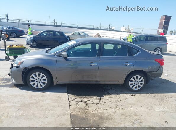 3N1AB7AP9KY390675 2019 NISSAN SENTRA Gray 