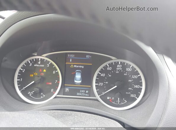 3N1AB7AP9KY403229 2019 NISSAN SENTRA Dark Blue Rear seats view