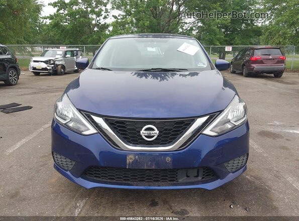 3N1AB7AP9KY403229 2019 NISSAN SENTRA Dark Blue Instrument cluster view
