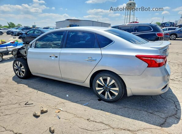 3N1AB7AP9KY415512 2019 NISSAN SENTRA Silver Trasero izquierdo