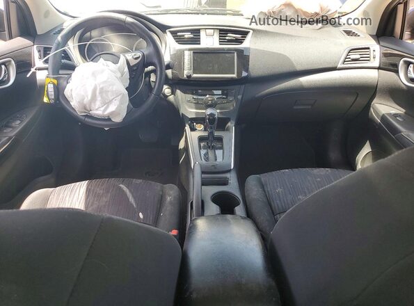 3N1AB7AP9KY422055 2019 NISSAN SENTRA Синий Вид панели приборов