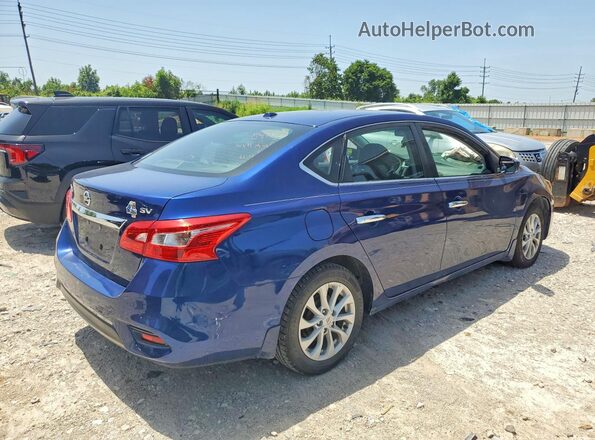 3N1AB7AP9KY422055 2019 NISSAN SENTRA Синий Задняя правая четверть