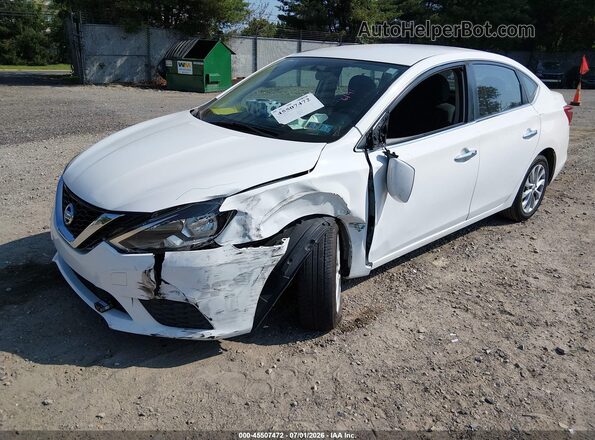 3N1AB7AP9KY447196 2019 NISSAN SENTRA White Передня ліва чверть