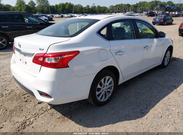3N1AB7AP9KY447196 2019 NISSAN SENTRA White Задня права чверть