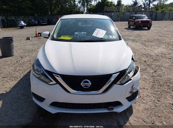 3N1AB7AP9KY447196 2019 NISSAN SENTRA White Вид щитка приладів