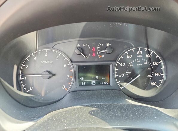 3N1AB7APXGL681156 2016 NISSAN SENTRA Black ხელსაწყოთა პანელის ხედი