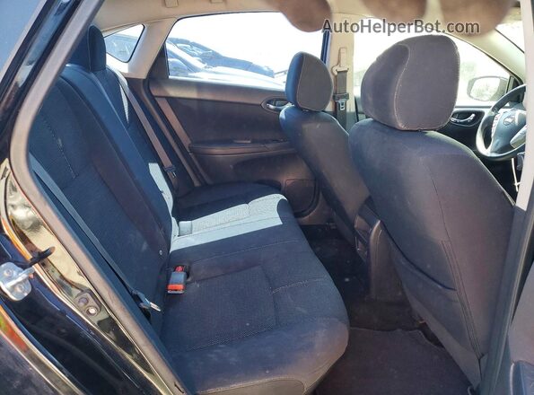 3N1AB7APXGY218212 2017 NISSAN SENTRA Black Widok tylnych siedzeń