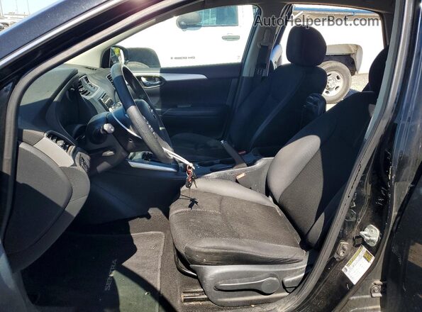 3N1AB7APXGY218212 2017 NISSAN SENTRA Black Widok wnętrza z przodu