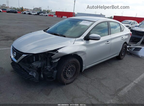 3N1AB7APXGY241912 2016 NISSAN SENTRA Silver Առջևի ձախ երեք քառորդ տեսարան