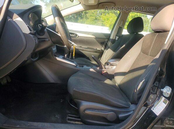 3N1AB7APXGY260685 2016 NISSAN SENTRA Black წინა სალონის ხედი