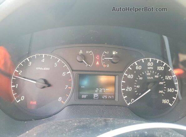 3N1AB7APXGY260685 2016 NISSAN SENTRA Black ხელსაწყოთა პანელის ხედი