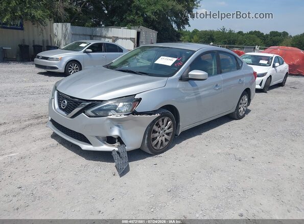3N1AB7APXGY287868 2016 NISSAN SENTRA Серебряный Передняя левая четверть