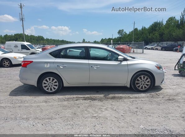 3N1AB7APXGY287868 2016 NISSAN SENTRA Серебряный Вид задней части салона