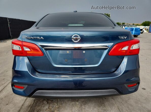 3N1AB7APXGY296117 2016 NISSAN SENTRA Blue უკანა ხედი