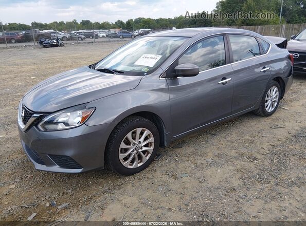 3N1AB7APXGY299566 2016 NISSAN SENTRA Gray Առջևի ձախ երեք քառորդ տեսարան