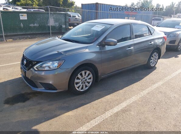 3N1AB7APXGY316530 2016 NISSAN SENTRA Серый Передняя левая четверть