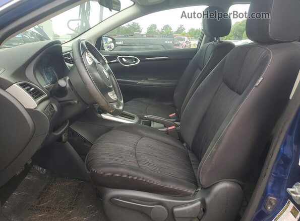 3N1AB7APXHL662186 2017 NISSAN SENTRA Blue Widok wnętrza z przodu