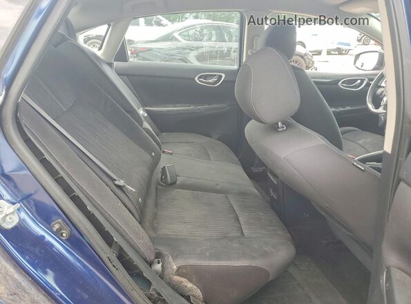 3N1AB7APXHL662186 2017 NISSAN SENTRA Blue Widok tylnych siedzeń