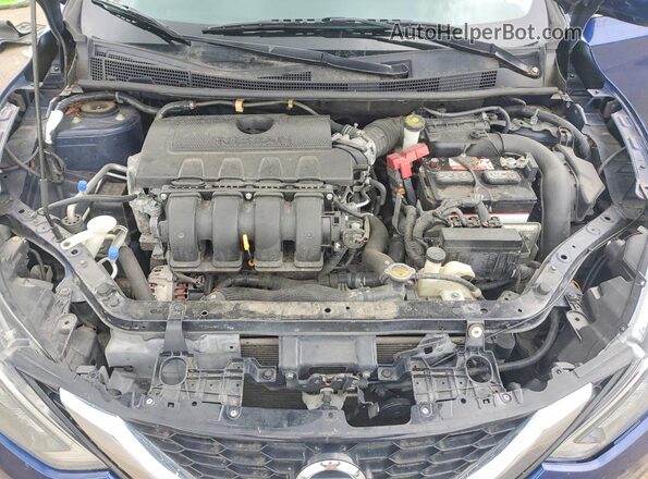 3N1AB7APXHL662186 2017 NISSAN SENTRA Blue Widok wnętrza z tyłu