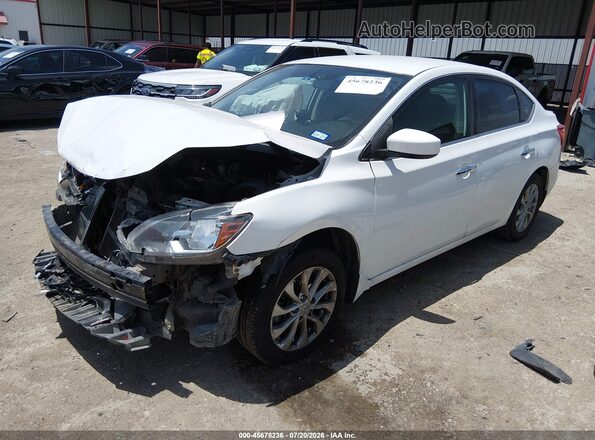 3N1AB7APXHY221810 2017 NISSAN SENTRA White წინა მარცხენა ხედი სამი მეოთხედიდან
