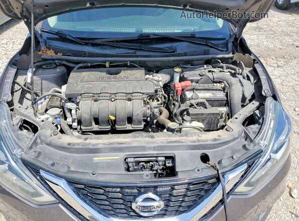 3N1AB7APXHY224769 2017 NISSAN SENTRA Charcoal Rear interior view