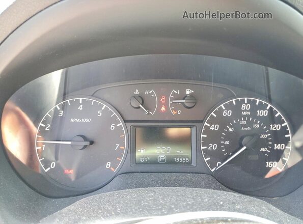 3N1AB7APXHY224769 2017 NISSAN SENTRA Charcoal Instrument cluster view