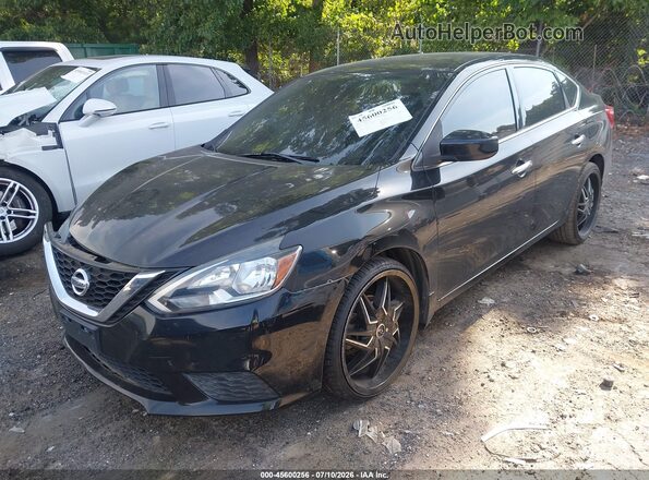 3N1AB7APXHY227929 2017 NISSAN SENTRA Black Vista tres cuartos delantera izquierda