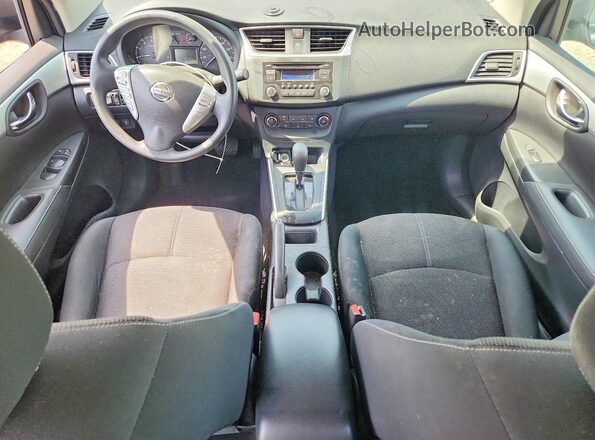 3N1AB7APXHY247744 2017 NISSAN SENTRA Blue Вид панелі приладів