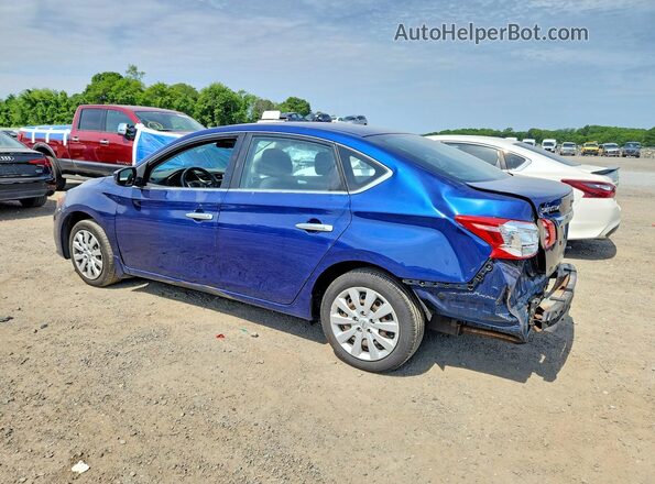 3N1AB7APXHY247744 2017 NISSAN SENTRA Blue Задня ліва чверть