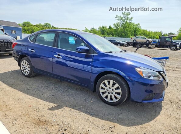 3N1AB7APXHY247744 2017 NISSAN SENTRA Blue Передня права чверть