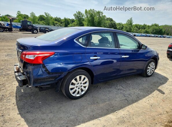3N1AB7APXHY247744 2017 NISSAN SENTRA Blue Задня права чверть