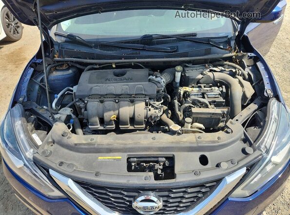 3N1AB7APXHY247744 2017 NISSAN SENTRA Blue Вид задньої частини салону