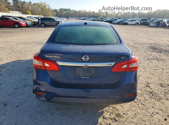 3N1AB7APXHY274961 2017 NISSAN SENTRA Blue Widok z tyłu