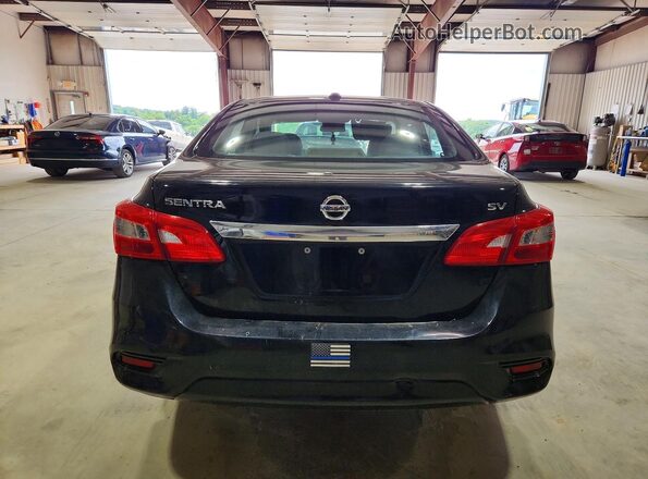 3N1AB7APXHY280744 2017 NISSAN SENTRA Black Rear view