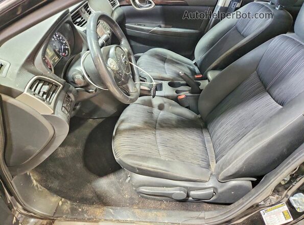 3N1AB7APXHY280744 2017 NISSAN SENTRA Black Front interior view
