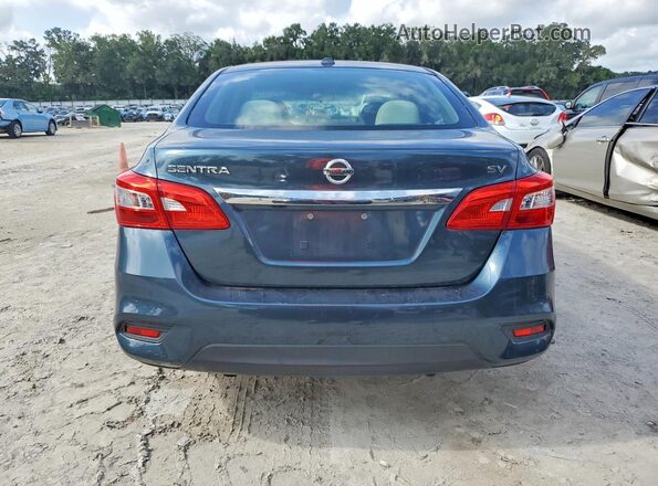 3N1AB7APXHY296863 2017 NISSAN SENTRA Синий Вид сзади
