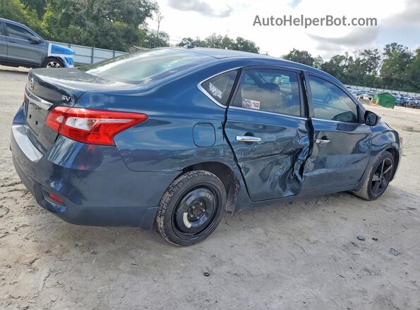 3N1AB7APXHY296863 2017 NISSAN SENTRA Синий Задняя правая четверть