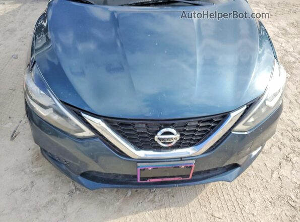 3N1AB7APXHY296863 2017 NISSAN SENTRA Синий Вид задней части салона