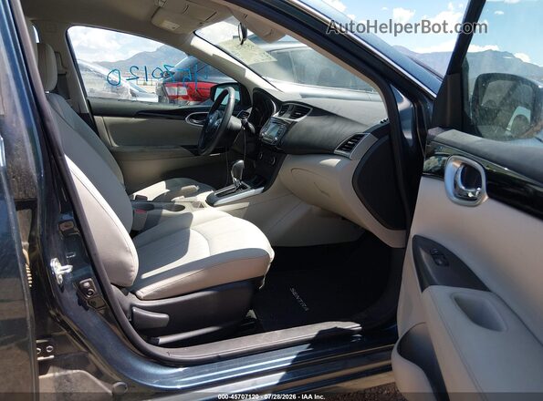3N1AB7APXHY308543 2017 NISSAN SENTRA Teal Widok wnętrza z przodu