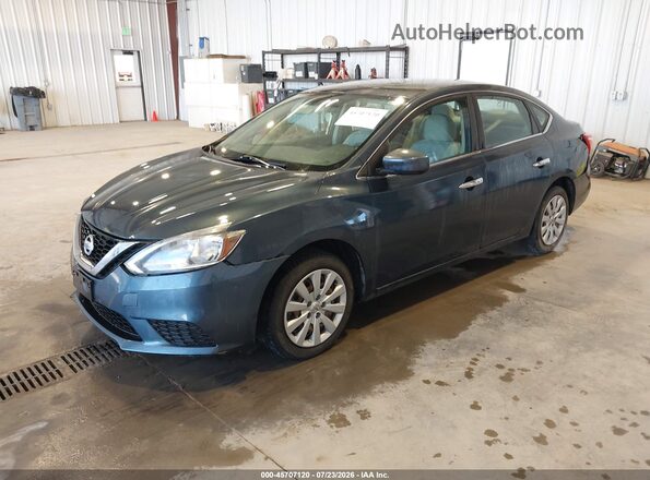 3N1AB7APXHY308543 2017 NISSAN SENTRA Teal Przód lewy