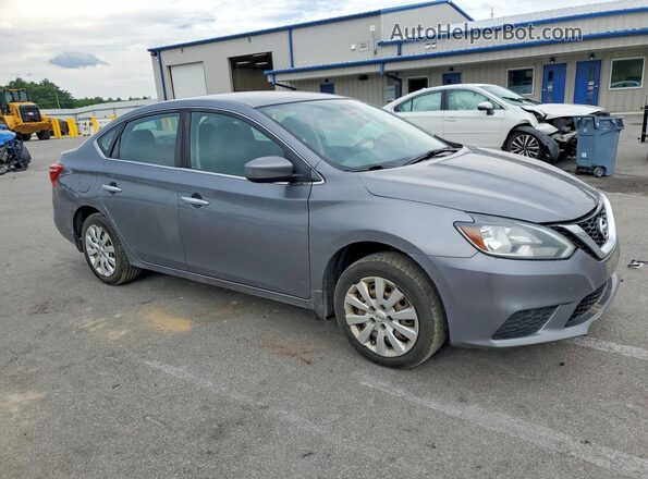 3N1AB7APXHY318084 2017 NISSAN SENTRA Gray Przód prawy