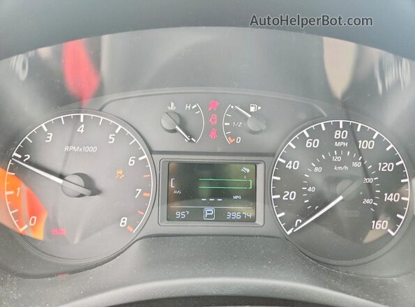 3N1AB7APXHY335015 2017 NISSAN SENTRA White Instrument cluster view