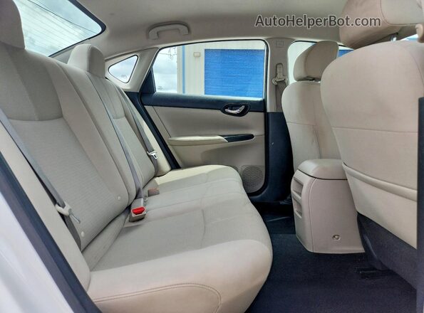 3N1AB7APXHY335015 2017 NISSAN SENTRA White Rear seats view