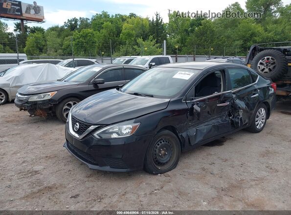 3N1AB7APXHY338965 2017 NISSAN SENTRA Черный Передняя левая четверть