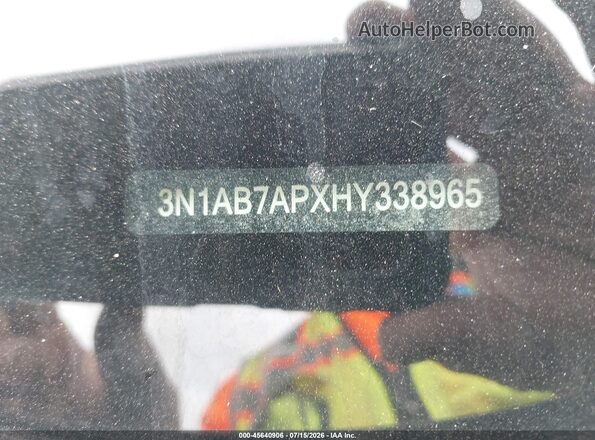 3N1AB7APXHY338965 2017 NISSAN SENTRA Черный Вид подкапотного пространства