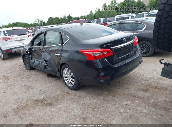 3N1AB7APXHY338965 2017 NISSAN SENTRA Черный Задняя левая четверть